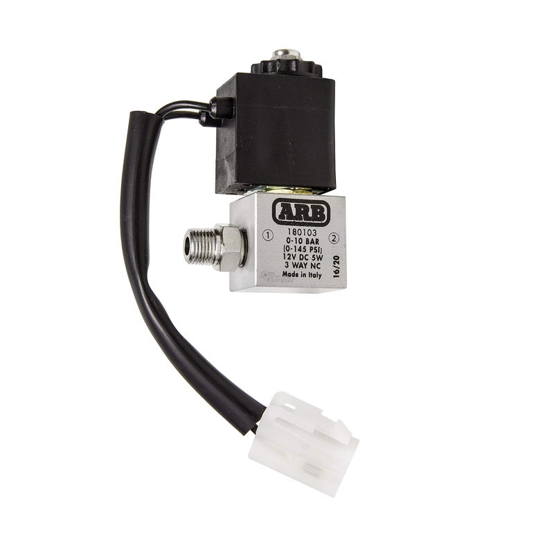 ARB 180103 Aluminum Solenoid 12VDC 1/8" This is ARB's official replacement 12v electric Air Solenoid. - Image 1